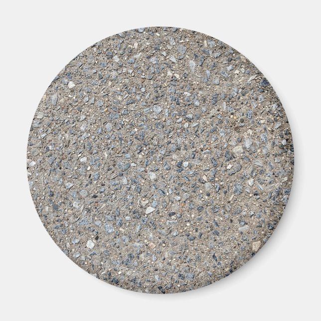 Taupe Beton Zement Blauer Aggregatweg Magnet (Vorne)