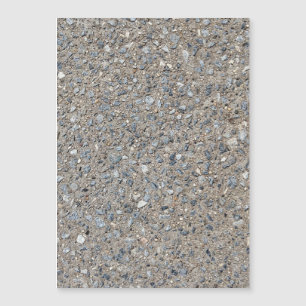 Taupe Beton Zement Blauer Aggregatweg Magnetkarte
