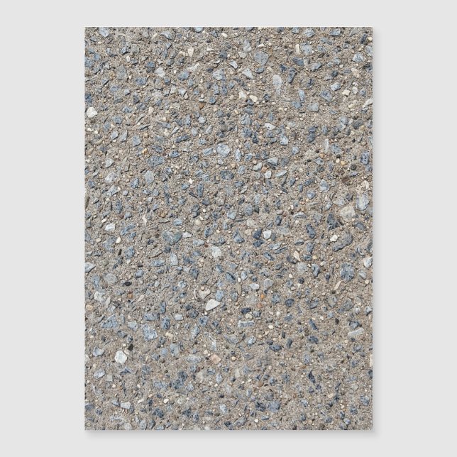 Taupe Beton Zement Blauer Aggregatweg Magnetkarte (Vorderseite)