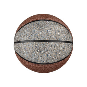 Taupe Beton Zement Blauer Aggregatweg Mini Basketball