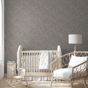 Taupe Beton Zement Blauer Aggregatweg Tapete