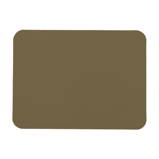 Taupe braune Farbe Hintergrund anpassbar Magnet (Horizontal)