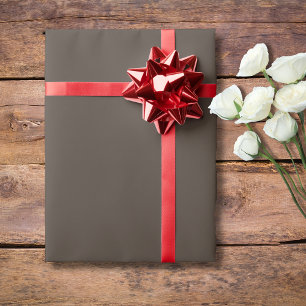 Taupe Brown Solid Color   Classic   elegant Geschenkpapier