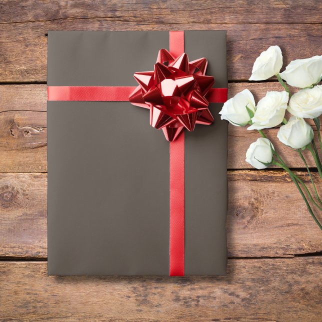 Taupe Brown Solid Color | Classic | elegant Geschenkpapier (Von Creator hochgeladen)