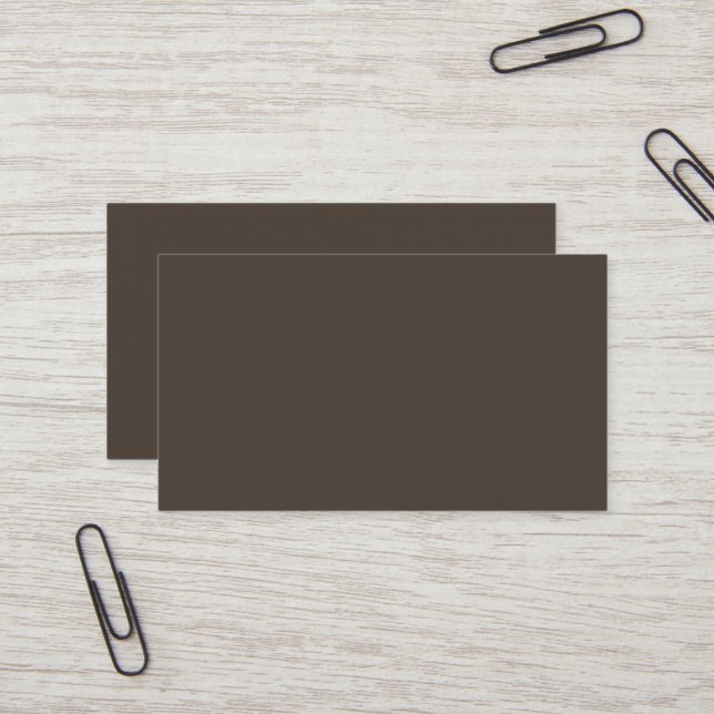 Taupe Business Card Visitenkarte (Vorderseite/Rückseite Beispiel)