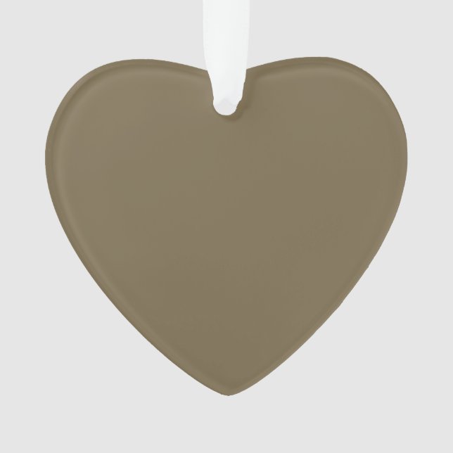 Taupe Coffee Color Background anpassbar Ornament (Vorderseite)