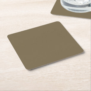Taupe Farbe anpassen! Rechteckiger Pappuntersetzer