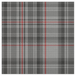 Taupe Gray Red Black Tartan Kariert Stoff