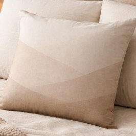 Taupe Ivory Dusk Throw Pillow Kissen