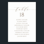 Taupe Minimalistische Skriptaufgeheizung Plan Tischnummer<br><div class="desc">Anpassbare Sitzpläne für die Tischnummer. Es zeigt eine taupe whimsical Skript und klassische Typografie. Personalisieren Sie Ihre persönlichen Daten,  indem Sie Ihre eigenen Daten hinzufügen. Dieser minimalistische Tisch ist perfekt für Hochzeiten,  Babyduschen,  Brautpartys,  Geburtstage und vieles mehr.</div>
