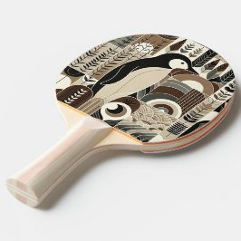 Taupe Mocha Elfenbeinpinguin in Pflanze des Grabwa Tischtennis Schläger