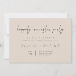 Taupe Modern glücklich immer nach der Party Einlad Einladung