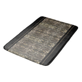 Taupe-schwarzer Marmorstreifen Badematte