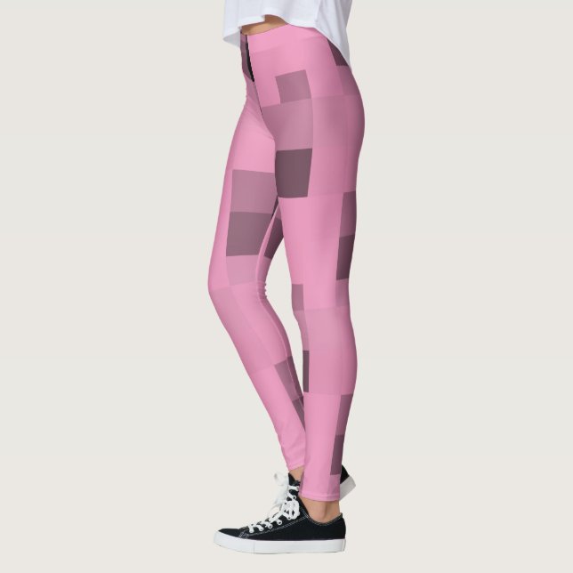 Taupe/Schwarzes Muster Leggings (Links)