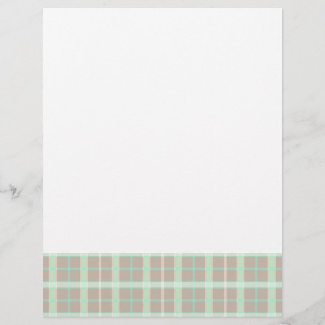 Taupe & Seafoam Kariert (Vorderseite)