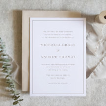 Taupe Simple Typografy Formal Wedding