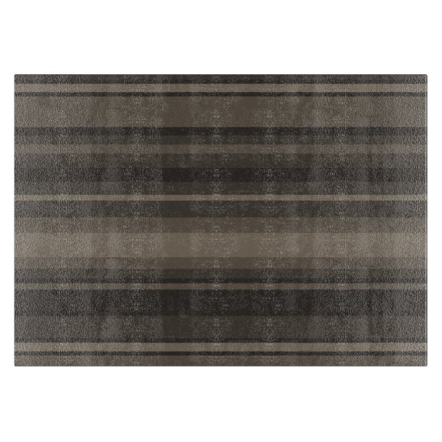 Taupe Streifen Schneidebrett (Vorderseite)