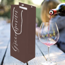 Taupe Stylized Script Wedding Trauzeuge