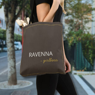 Taupe Subtle Gold Rahmen Luxus Girlboss Name
