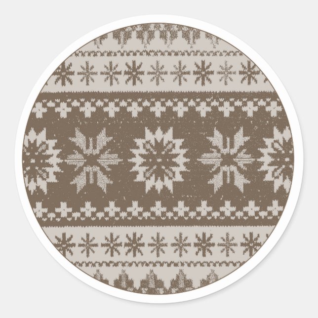 Taupe Sweater Stickers (Vorderseite)