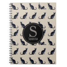 Taupe und Schwarze Katze