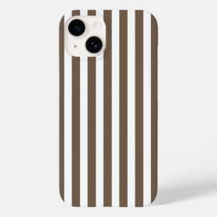 Taupe und Streifen mit weißem Süßigkeiten Case-Mate iPhone 14 Hülle