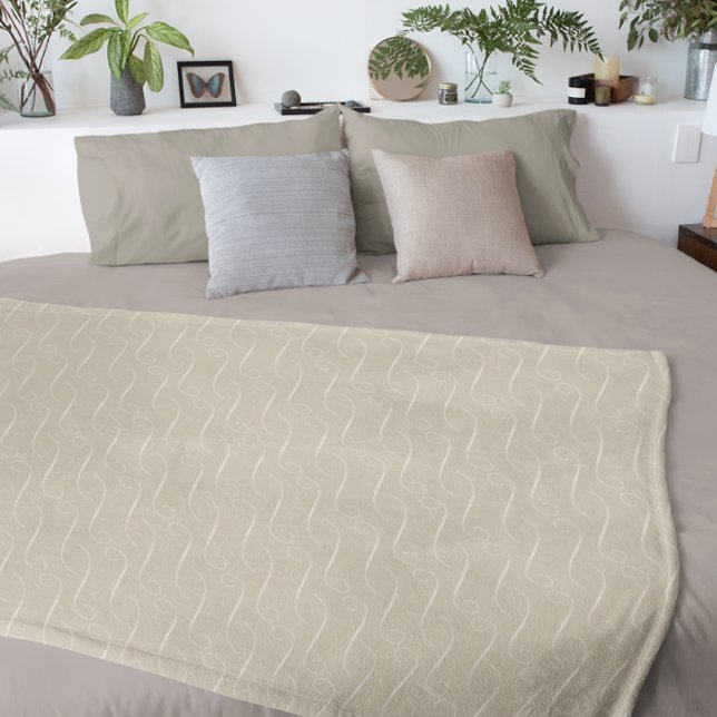 Taupe Wirbel Fleecedecke (Von Creator hochgeladen)