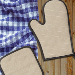 Taupe Wirbel Ofenhandschuh & Topflappen-Set
