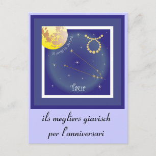 Taur 21 avrigl fin 20 matg Postkarte