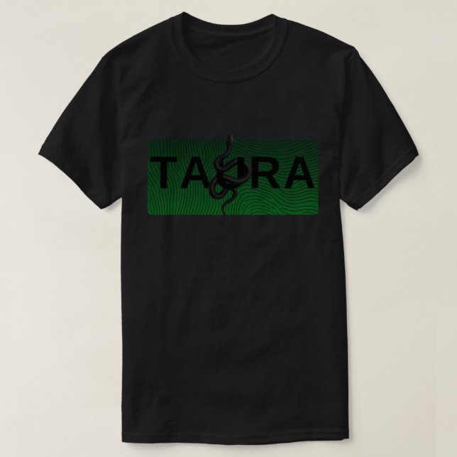 TAURA Serpent Edition - Dark Snake Graphic Design T-Shirt (Design vorne)