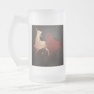 Taurean Bulls Art Mattglas Bierglas