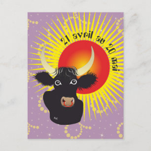 Taureau 21 avril au 20 mai Cartes postales Postkarte