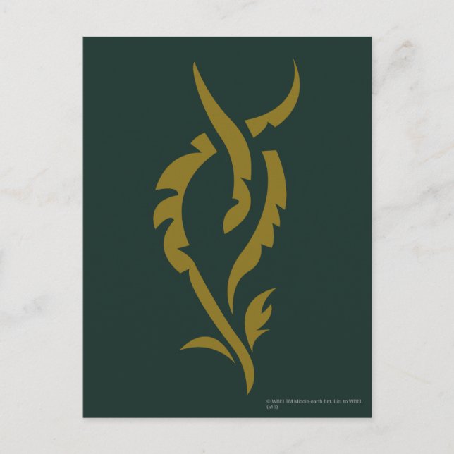 TAURIEL™ Blumensymbol Postkarte (Vorderseite)