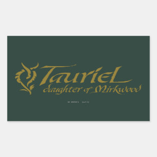 TAURIEL™ Name Rechteckiger Aufkleber