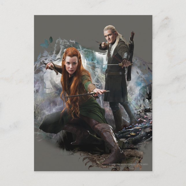 TAURIEL™ und LEGOLAS GREENLEAF™ Graphic Postkarte (Vorderseite)