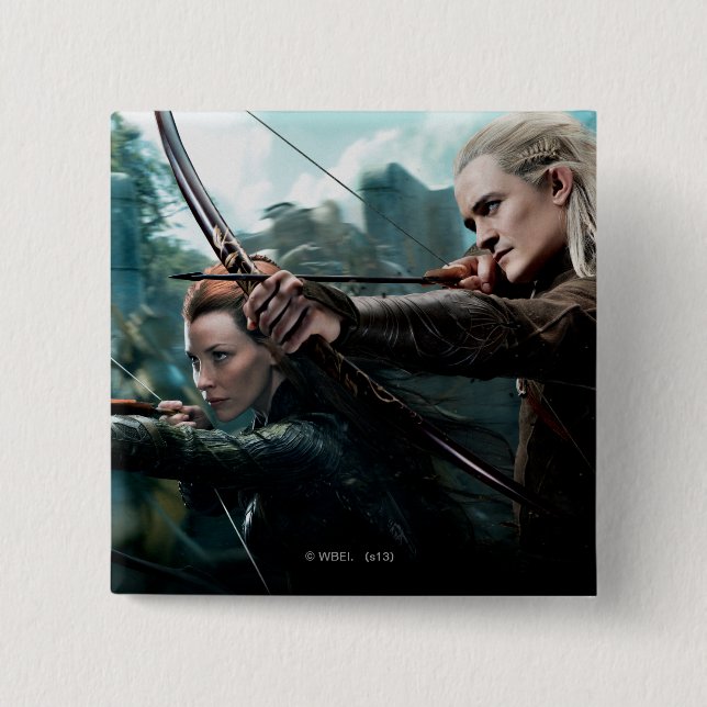 TAURIEL™ und LEGOLAS GREENLEAF™ Movie Poster Button (Vorderseite)