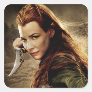 TAURIEL™-Zeichen-Poster 1 Quadratischer Aufkleber