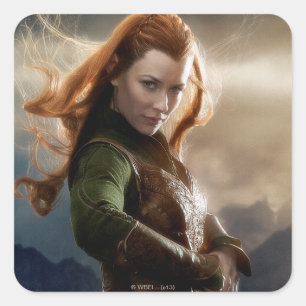 TAURIEL™ Zeichenposter 2 Quadratischer Aufkleber