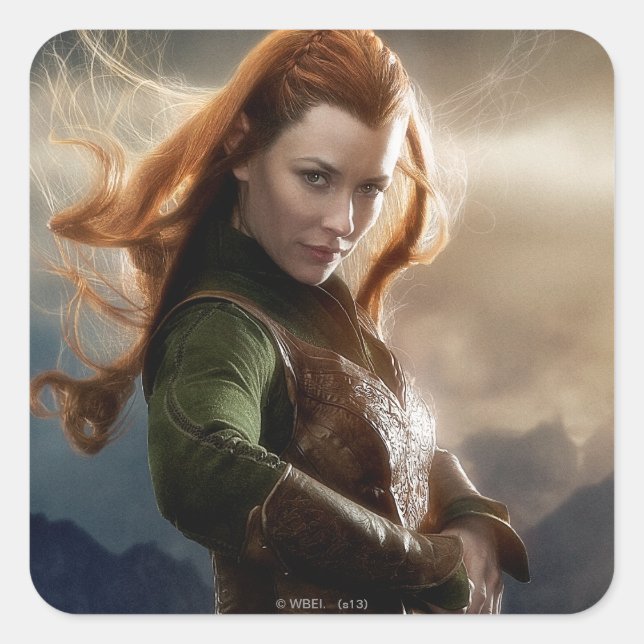 TAURIEL™ Zeichenposter 2 Quadratischer Aufkleber (Vorderseite)