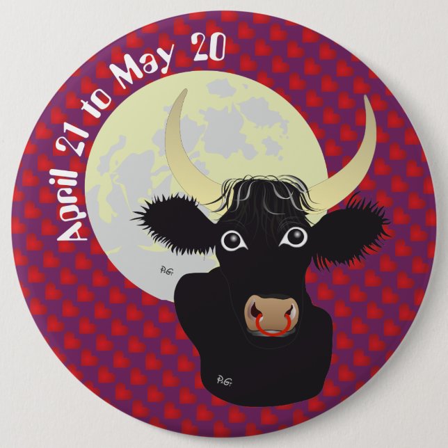 Taurus 21. April bis 20. Mai Button (Vorderseite)