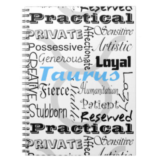 Taurus Astrologie Zodiac Horoscope Collage Notizblock