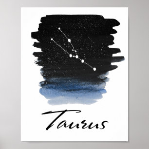Taurus Astrologisches Zeichen Poster