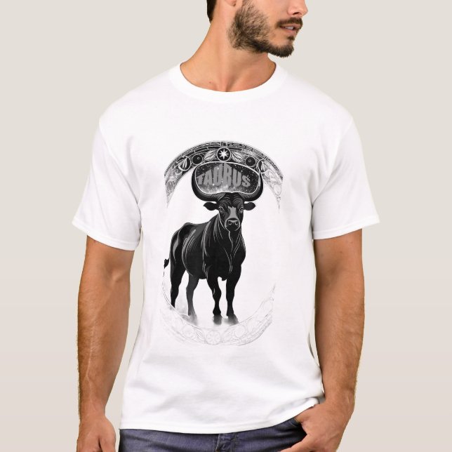 Taurus Astrologisches Zeichen T-Shirt (Vorderseite)