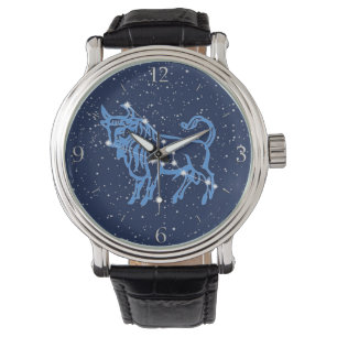 Taurus Astrologisches Zeichen und Sternbild Armbanduhr