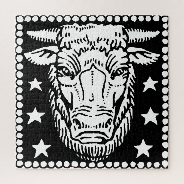 Taurus Astrology Horoscope Zodiac Sign Puzzle (Vertikal)