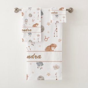Taurus Baby Gemütlich & haltbar für kleine Bulle Badhandtuch Set