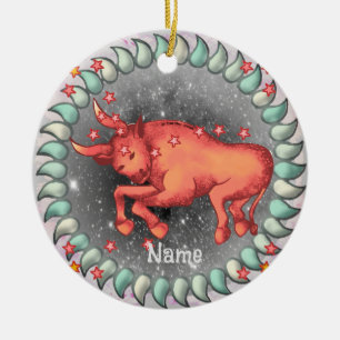 Taurus Birthday Keramik Ornament