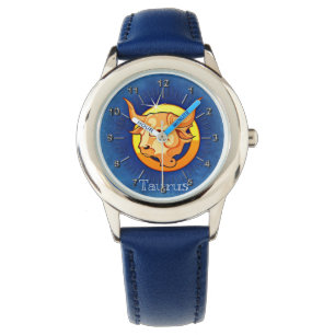 Taurus blau gelb armbanduhr