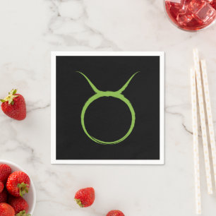 TAURUS Bull April Mai Astrologie Zodiac Party Serviette