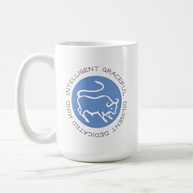 Taurus Bull Logo Zodiac Star Signatur Astrologie K Kaffeetasse (Links)